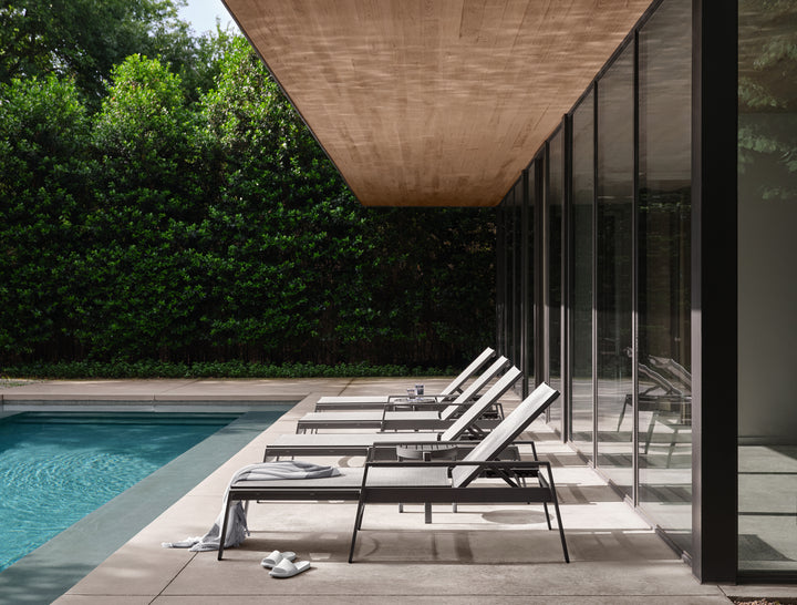 Hudson Adjustable Chaise Lounge With Arms