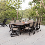Berlin Gardens 44" x 96" Harbor Table and Mayhew Sling Chairs