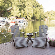 Comfo-Back Folding Adirondack Chair Set