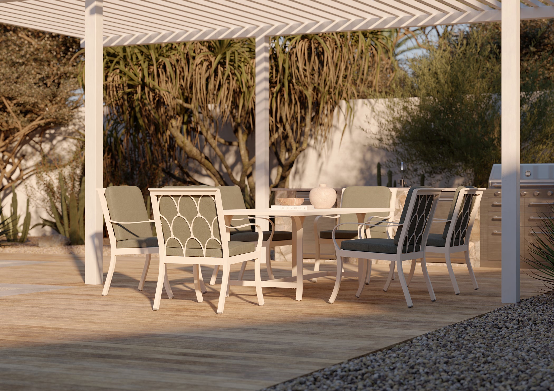 Scala Dining Swivel Arm Chair - With Seat And Back Cushion