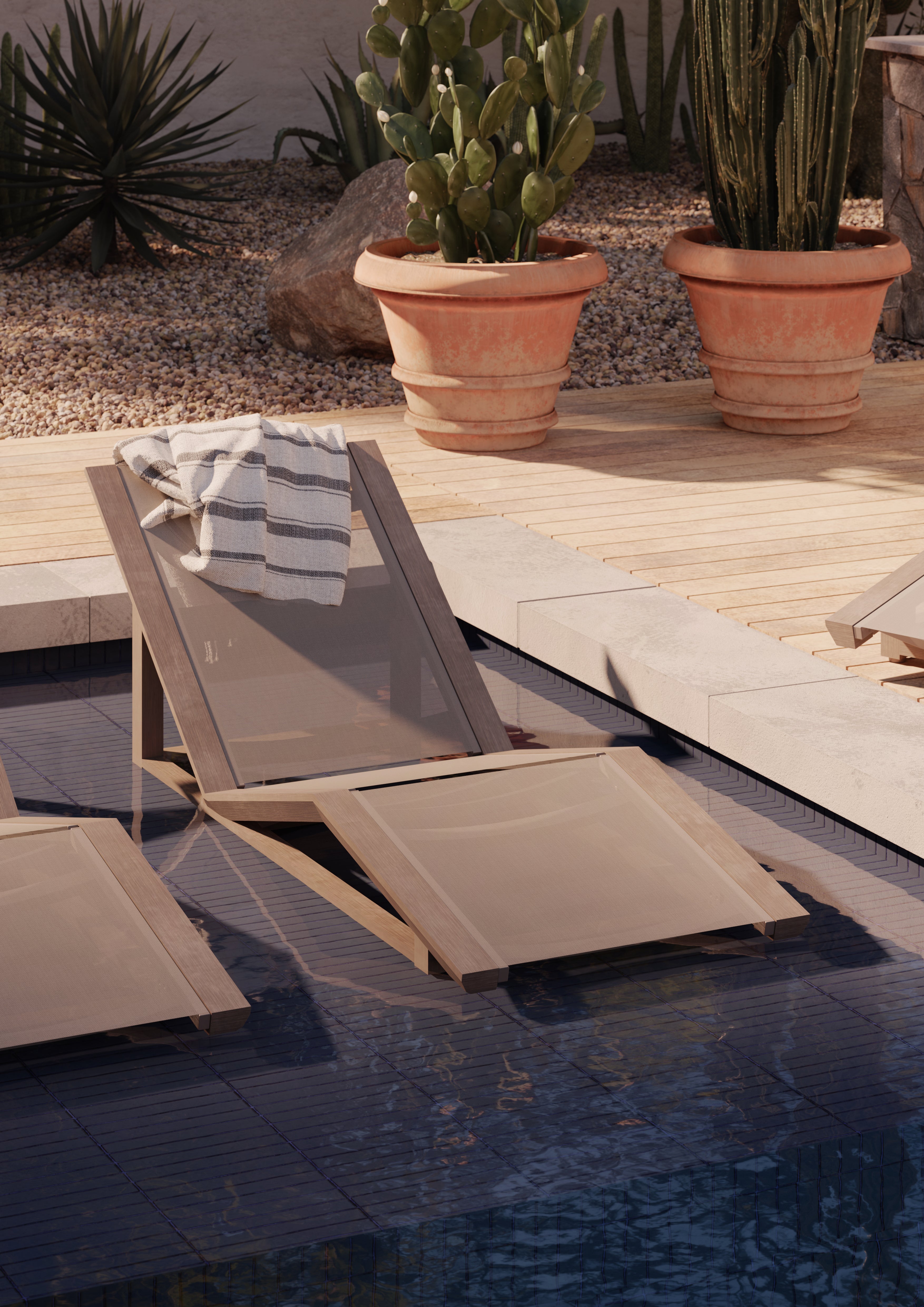 Sierra Baja Sling Chaise Lounge