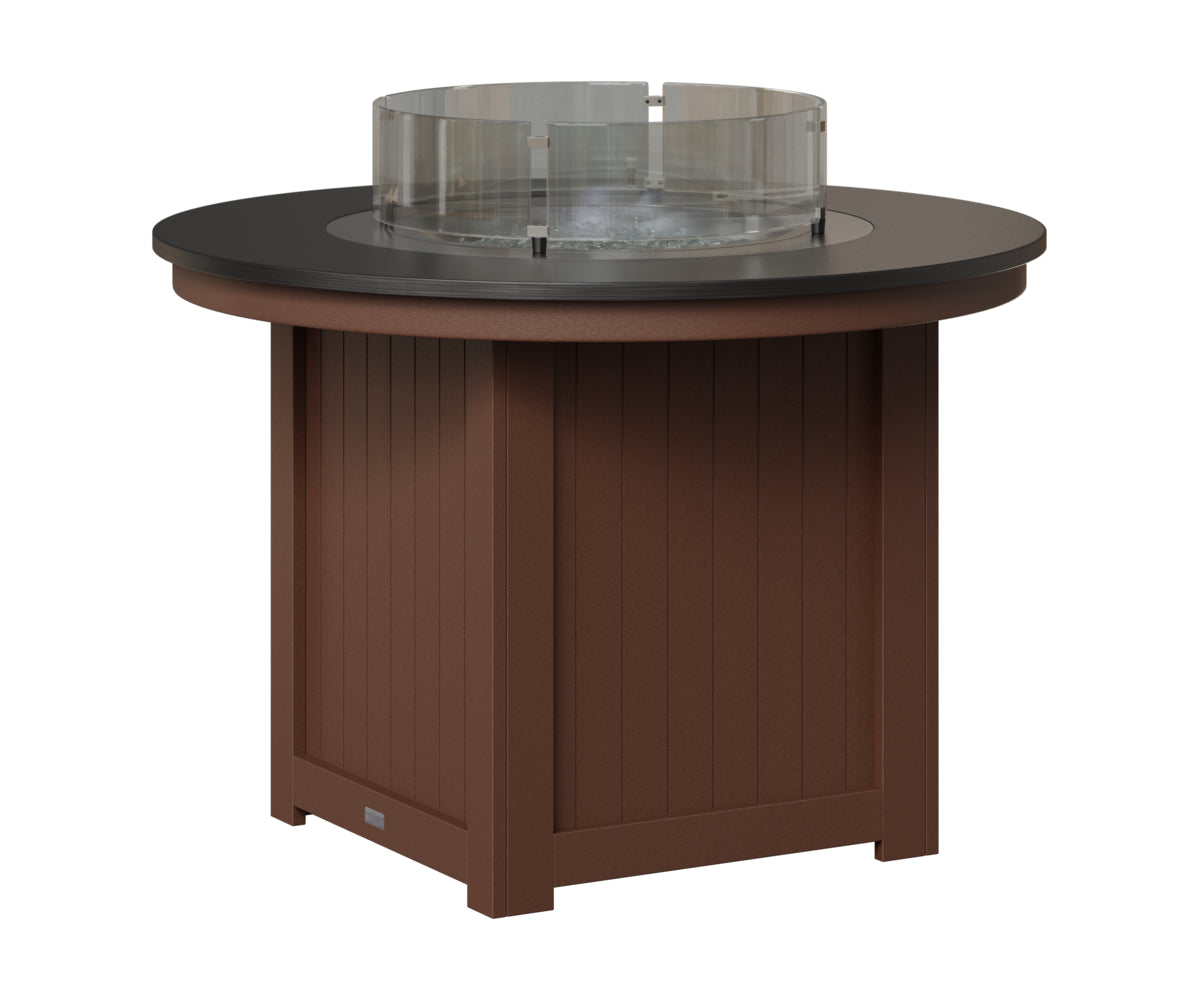 Donoma 44" Round Fire Table - Hammered Top - Dining Height