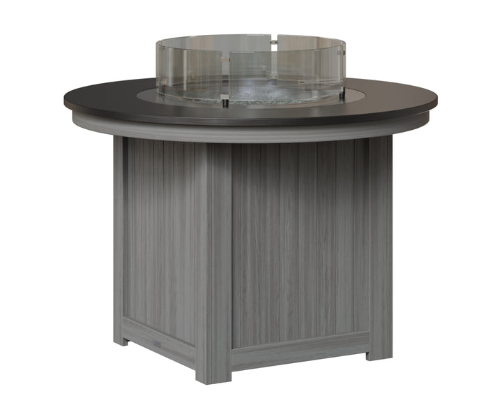 Donoma 44" Round Fire Table - Hammered Top - Dining Height