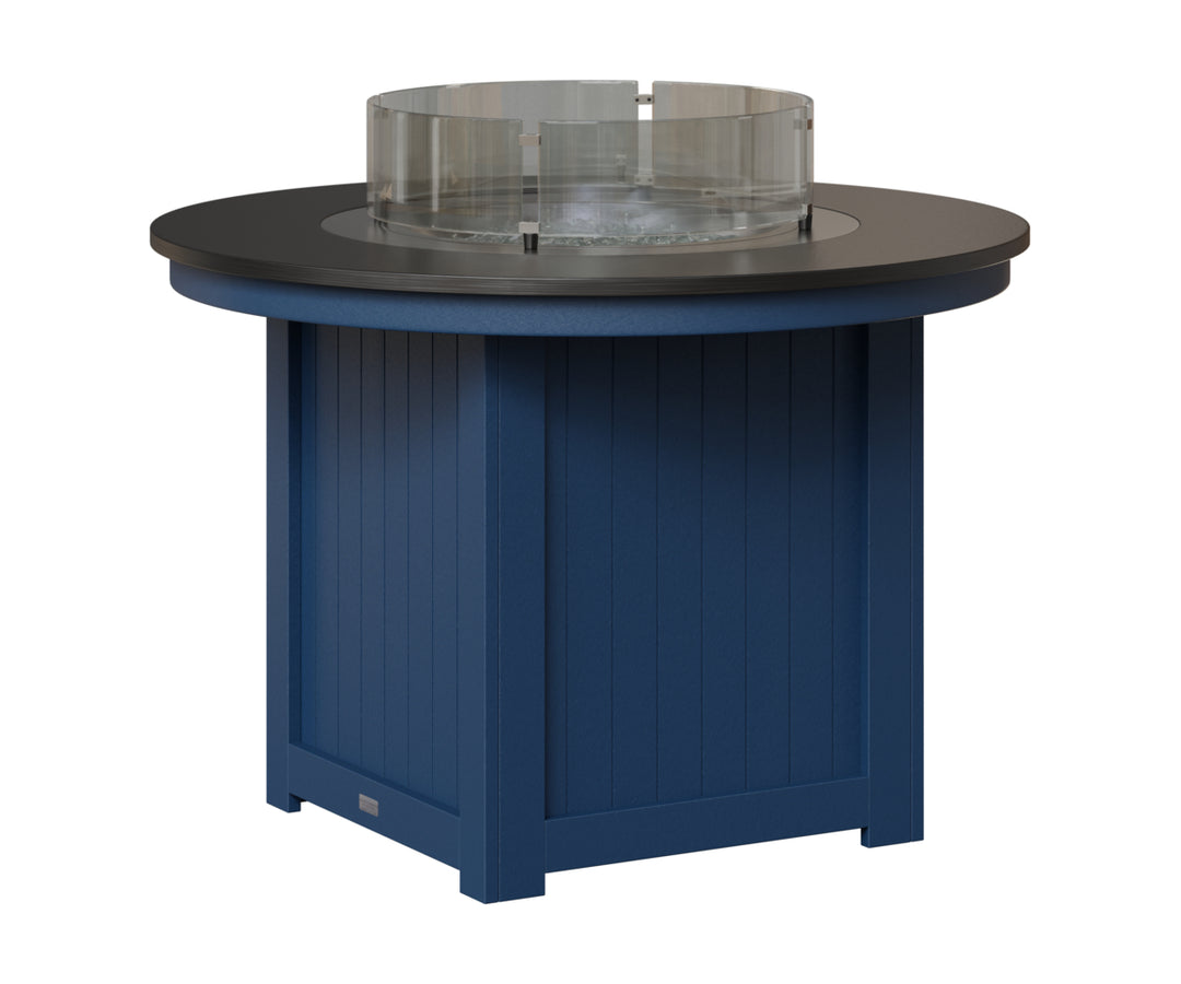 Donoma 44" Round Fire Table - Hammered Top - Dining Height