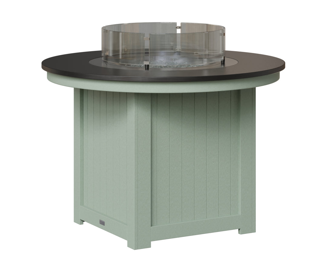 Donoma 44" Round Fire Table - Hammered Top - Dining Height