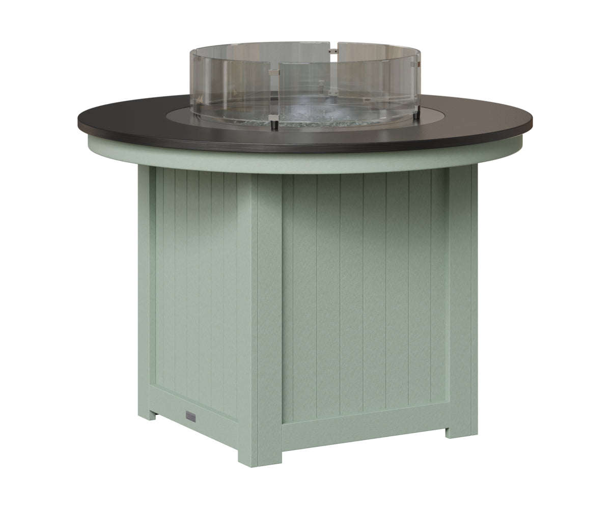 Donoma 44" Round Fire Table - Hammered Top - Dining Height