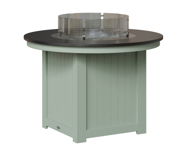 Donoma 44" Round Fire Table - Hammered Top - Dining Height
