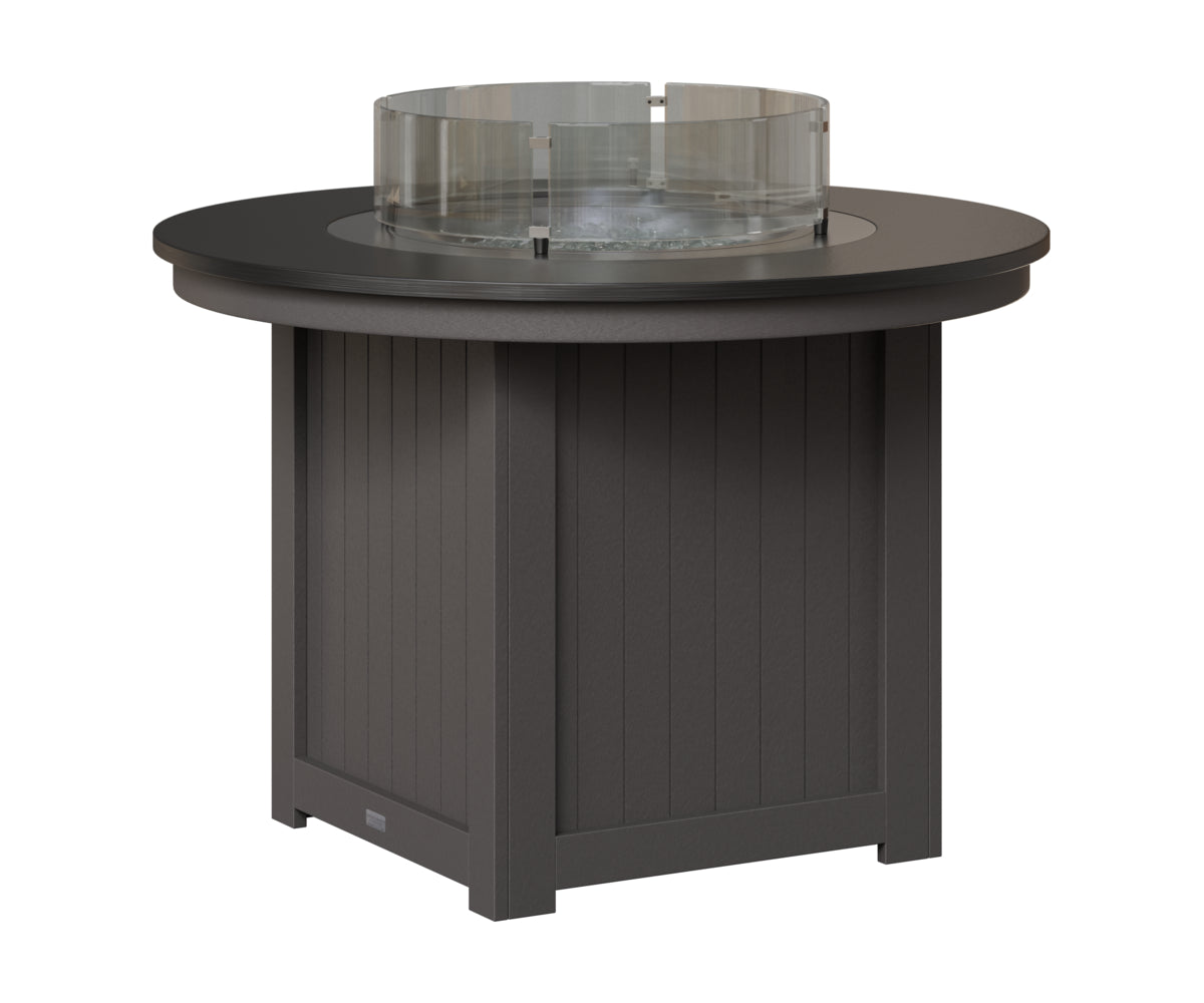 Donoma 44" Round Fire Table - Hammered Top - Dining Height