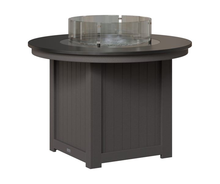 Donoma 44" Round Fire Table - Hammered Top - Dining Height