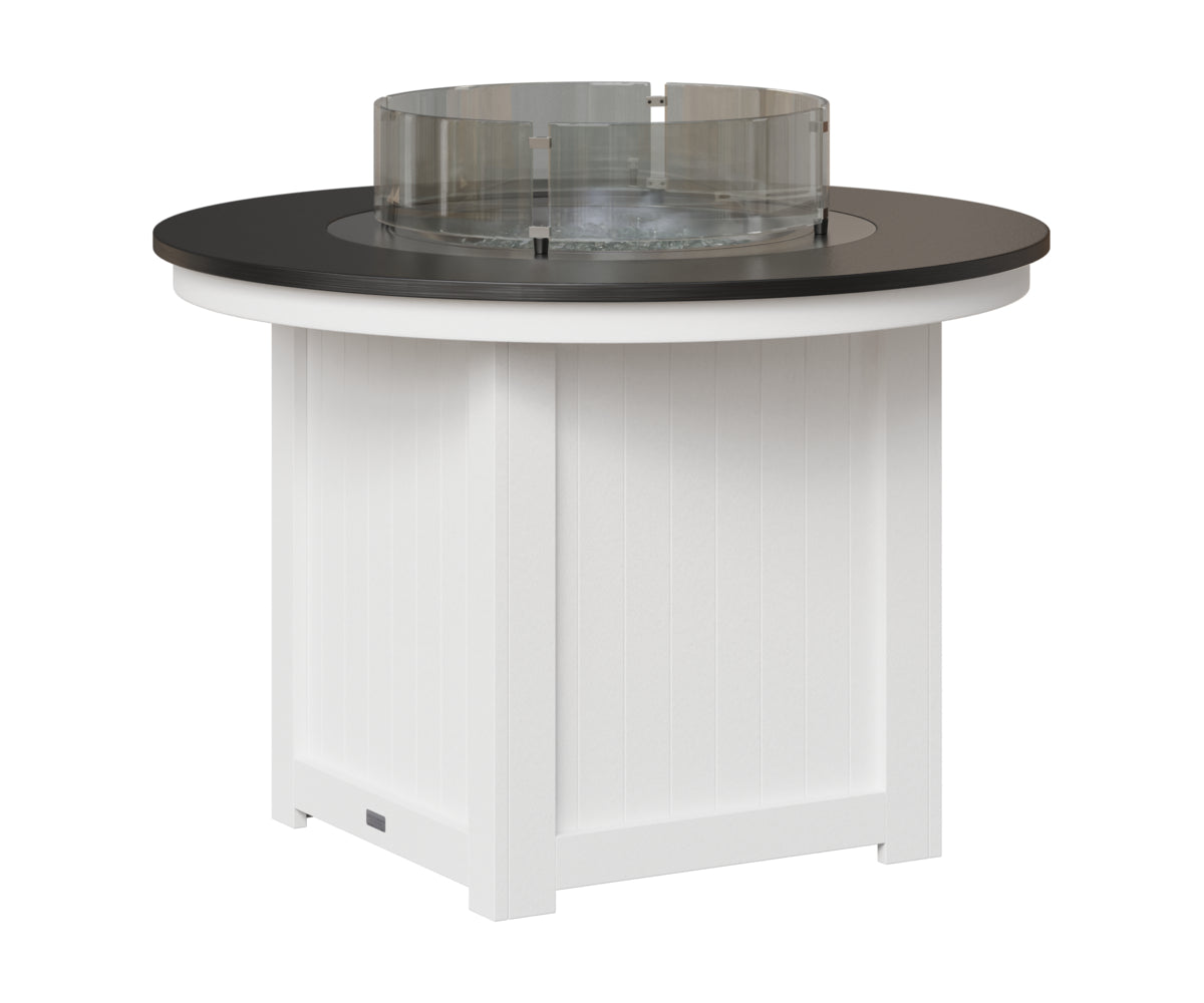 Donoma 44" Round Fire Table - Hammered Top - Dining Height