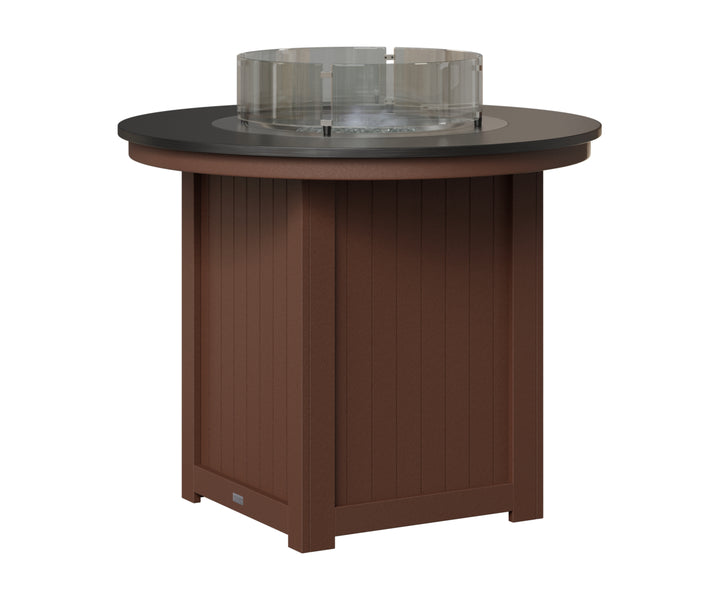 Donoma 44" Round Fire Table - Hammered Top - Counter Height