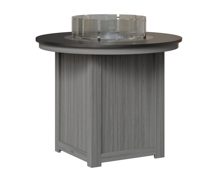 Donoma 44" Round Fire Table - Hammered Top - Counter Height