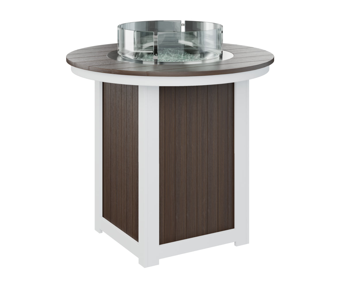 Donoma 44" Round Fire Table - Bar Height
