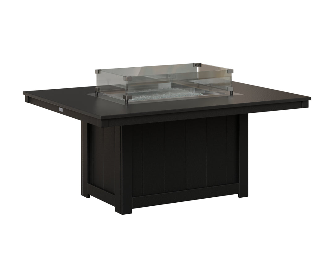 Donoma 42" x 54" Rectangular Fire Pit - Hammered Top