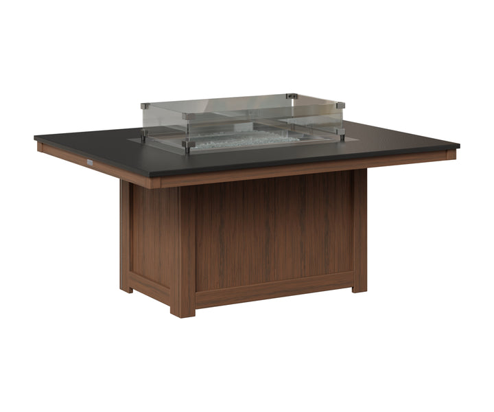 Donoma 42" x 54" Rectangular Fire Pit - Hammered Top