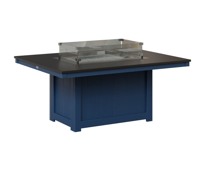 Donoma 42" x 54" Rectangular Fire Pit - Hammered Top