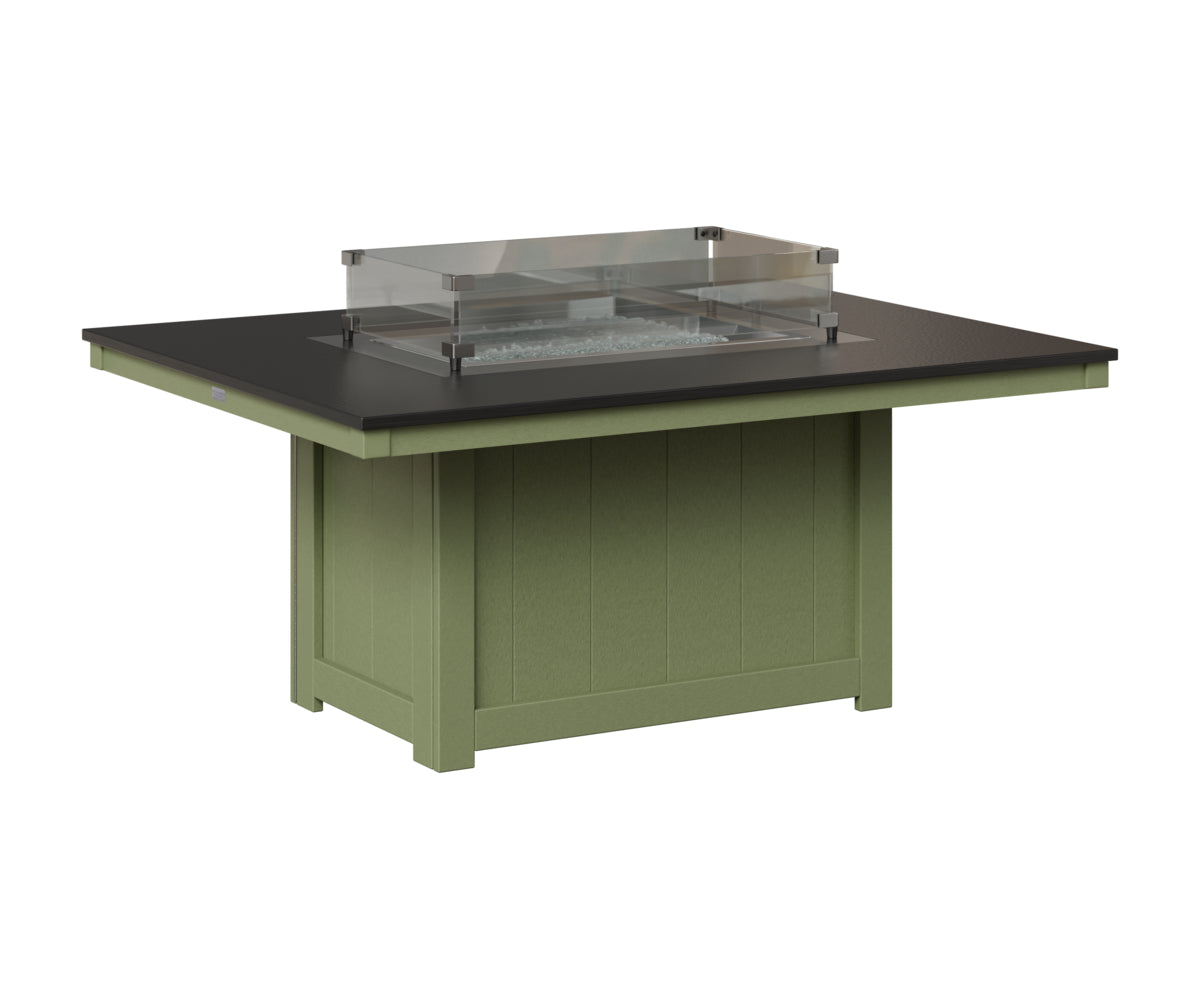 Donoma 42" x 54" Rectangular Fire Pit - Hammered Top