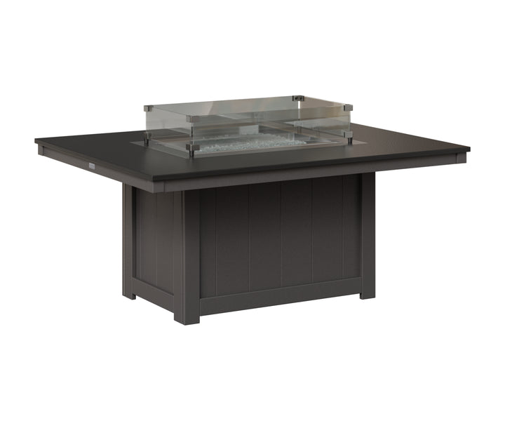 Donoma 42" x 54" Rectangular Fire Pit - Hammered Top