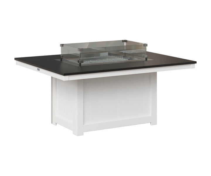 Donoma 42" x 54" Rectangular Fire Pit - Hammered Top