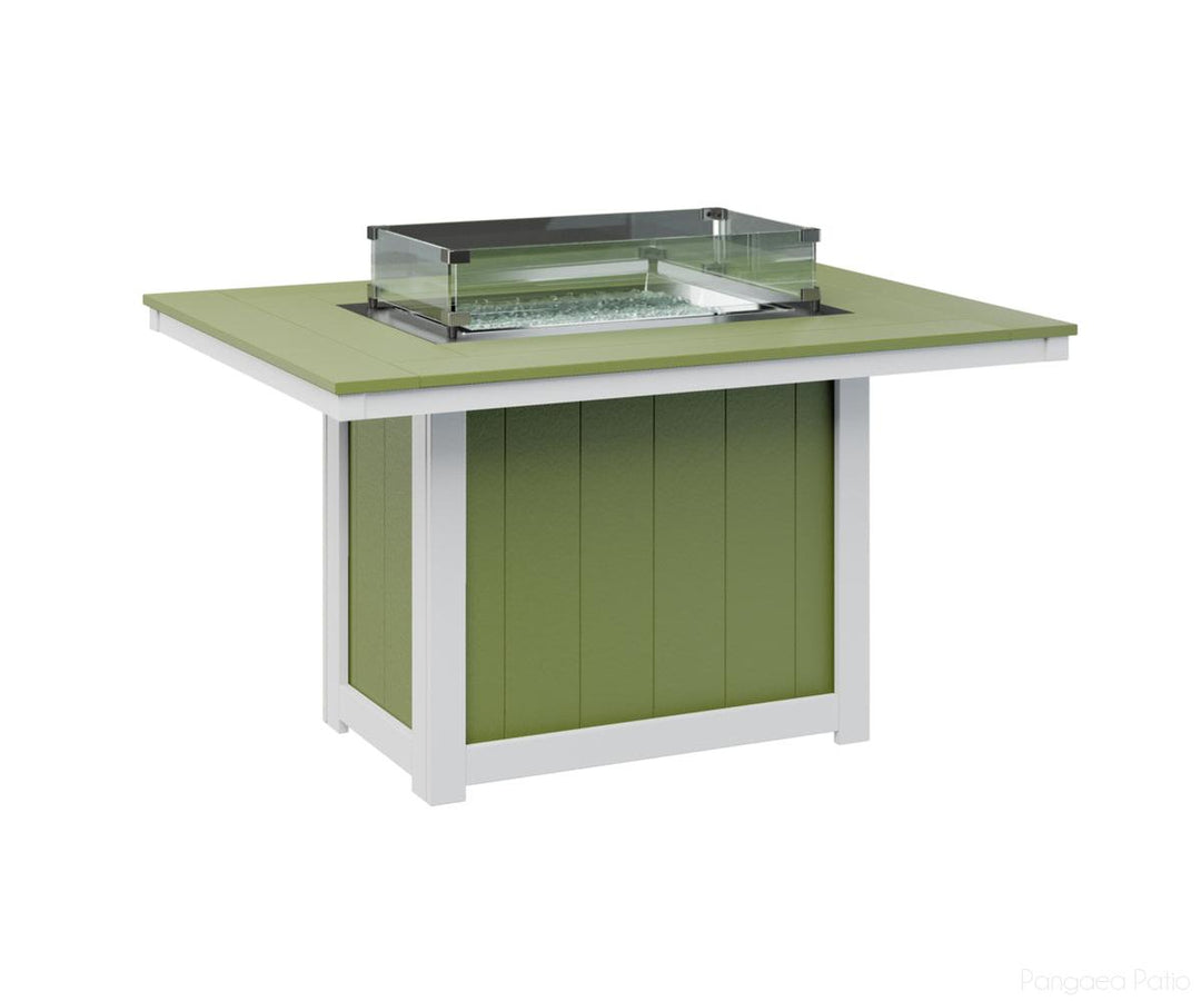 Donoma 42" x 54" Rectangular Fire Table - Dining Height