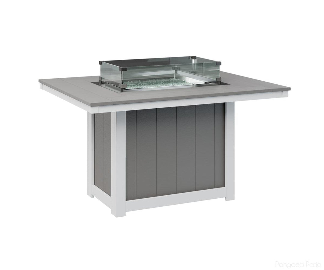 Donoma 42" x 54" Rectangular Fire Table - Dining Height