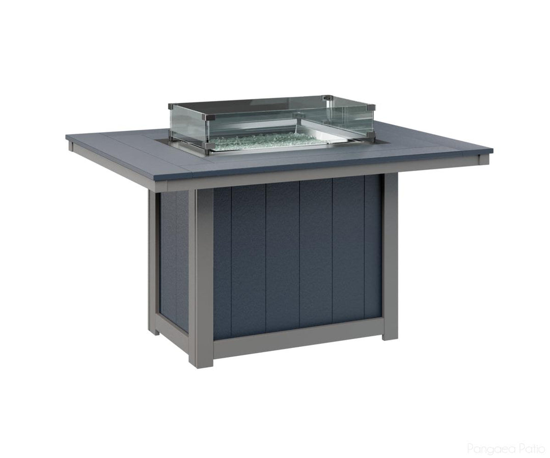 Donoma 42" x 54" Rectangular Fire Table - Dining Height
