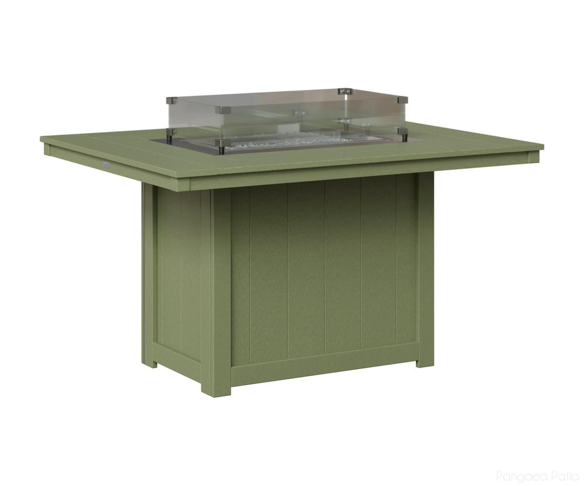 Donoma 42" x 54" Rectangular Fire Table - Dining Height
