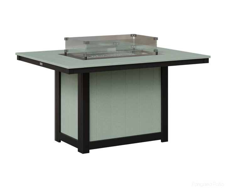 Donoma 42" x 54" Rectangular Fire Table - Dining Height