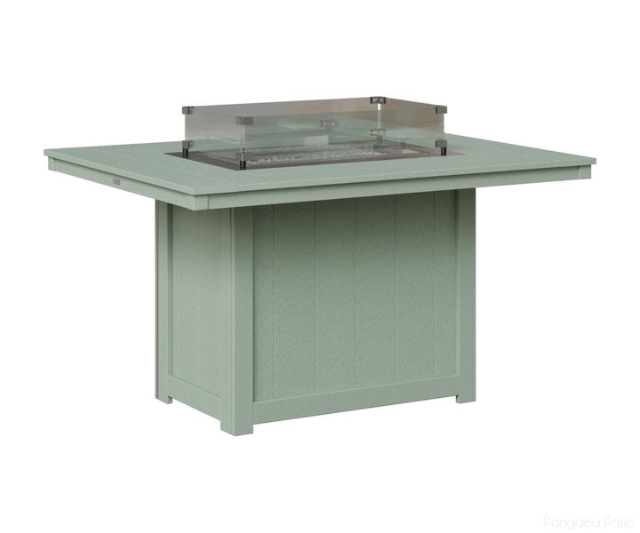 Donoma 42" x 54" Rectangular Fire Table - Dining Height