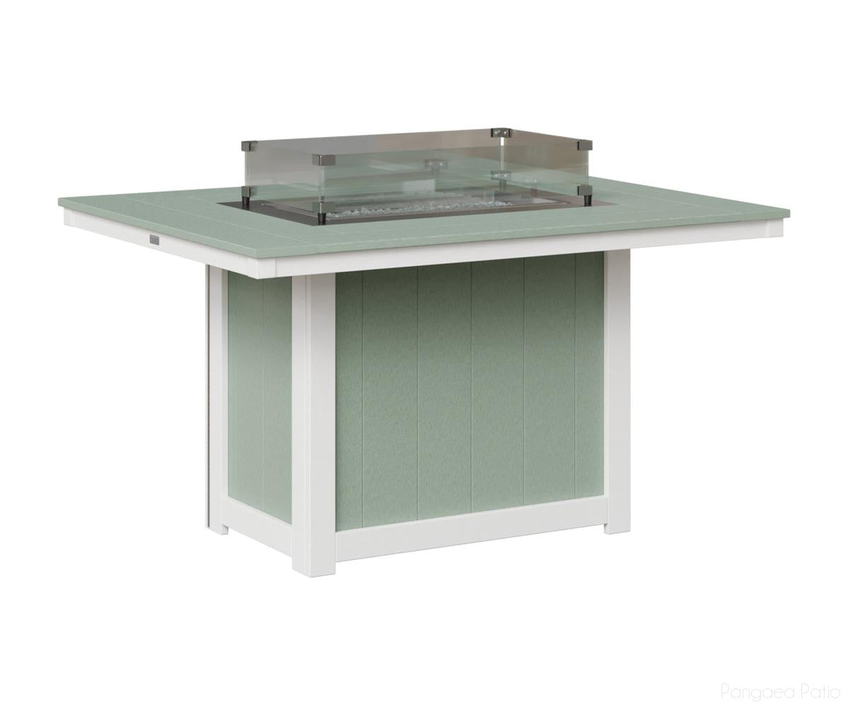 Donoma 42" x 54" Rectangular Fire Table - Dining Height