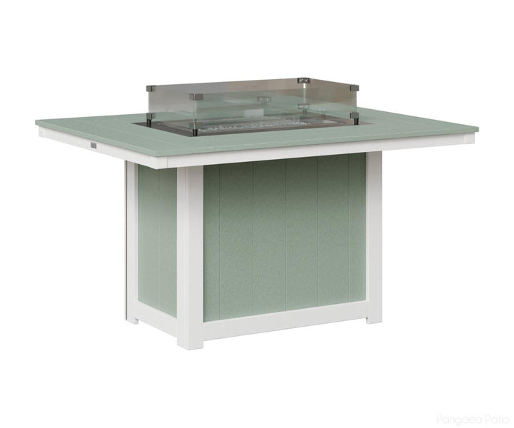 Donoma 42" x 54" Rectangular Fire Table - Dining Height