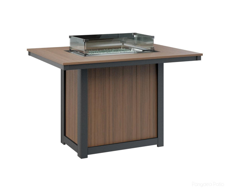 Donoma 42" x 54" Rectangular Fire Table - Counter Height