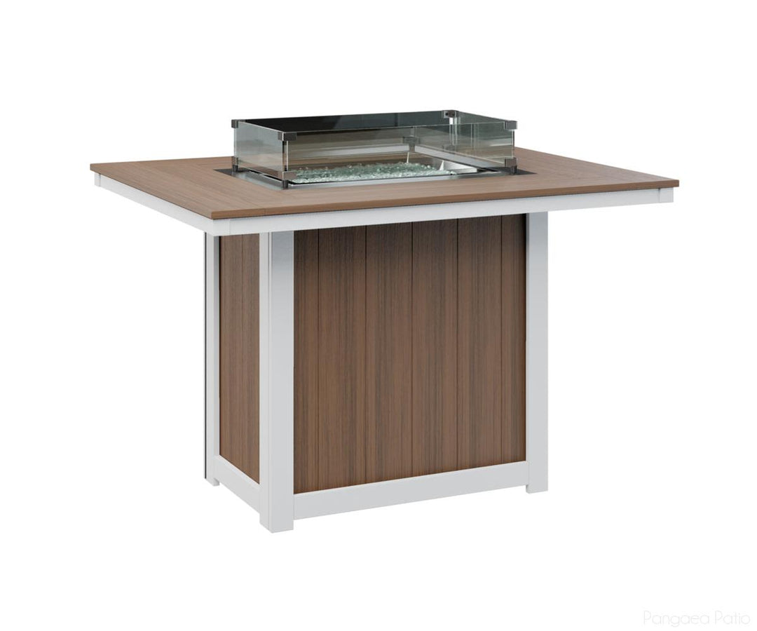 Donoma 42" x 54" Rectangular Fire Table - Counter Height
