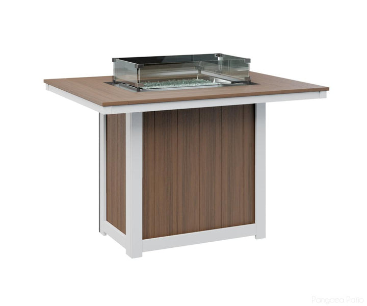 Donoma 42" x 54" Rectangular Fire Table - Counter Height