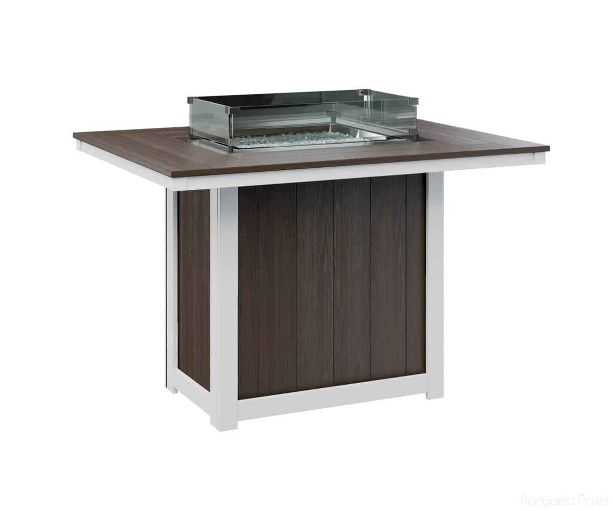 Donoma 42" x 54" Rectangular Fire Table - Counter Height