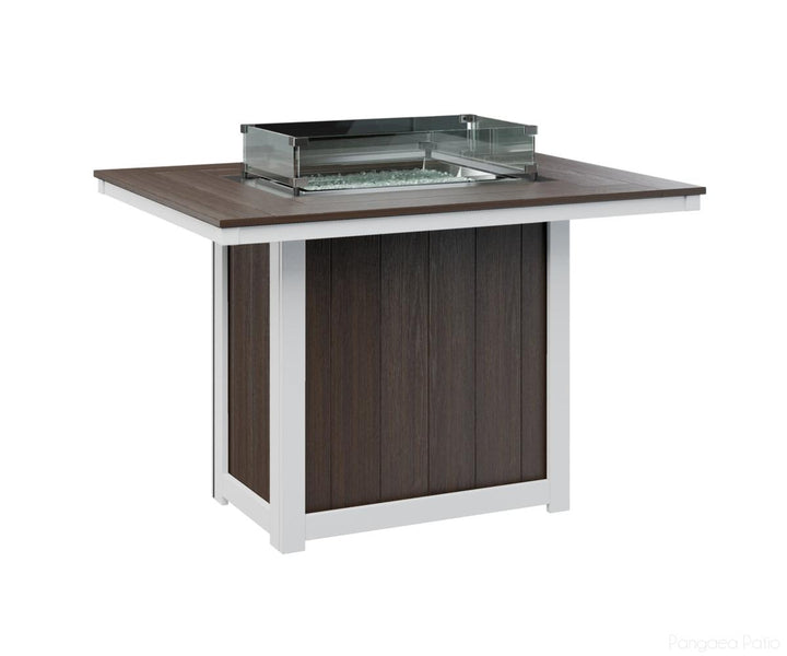 Donoma 42" x 54" Rectangular Fire Table - Counter Height