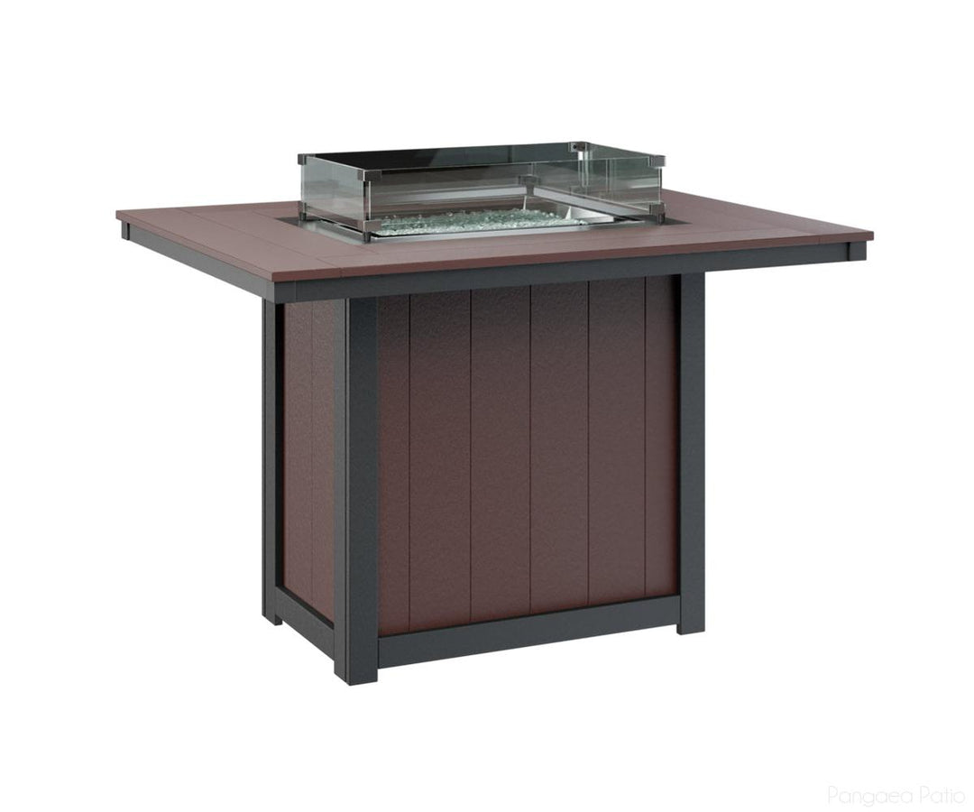 Donoma 42" x 54" Rectangular Fire Table - Counter Height
