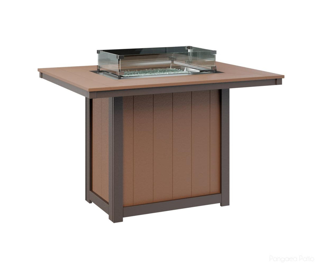 Donoma 42" x 54" Rectangular Fire Table - Counter Height