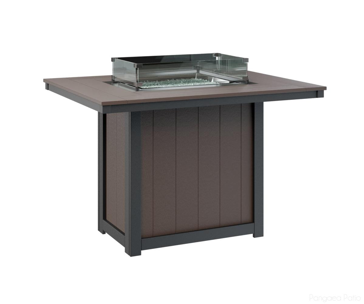 Donoma 42" x 54" Rectangular Fire Table - Counter Height