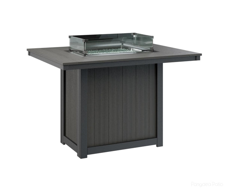 Donoma 42" x 54" Rectangular Fire Table - Counter Height