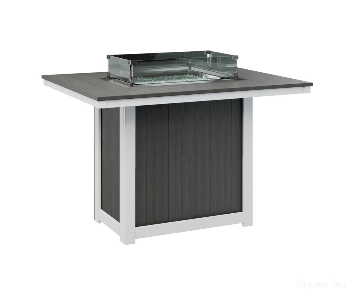 Donoma 42" x 54" Rectangular Fire Table - Counter Height