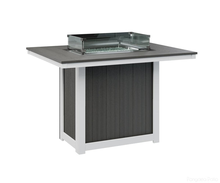 Donoma 42" x 54" Rectangular Fire Table - Counter Height