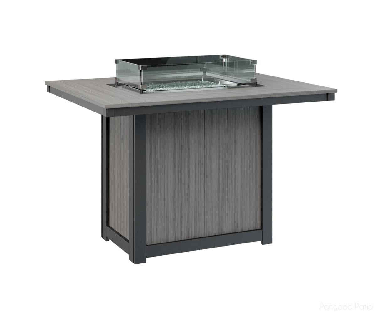 Donoma 42" x 54" Rectangular Fire Table - Counter Height