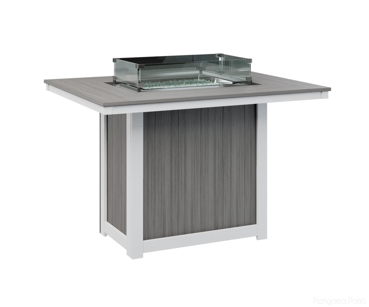 Donoma 42" x 54" Rectangular Fire Table - Counter Height