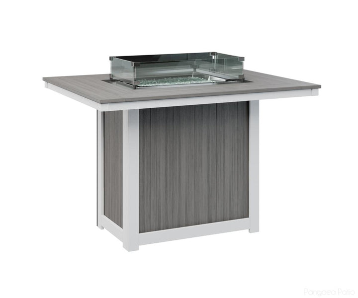 Donoma 42" x 54" Rectangular Fire Table - Counter Height