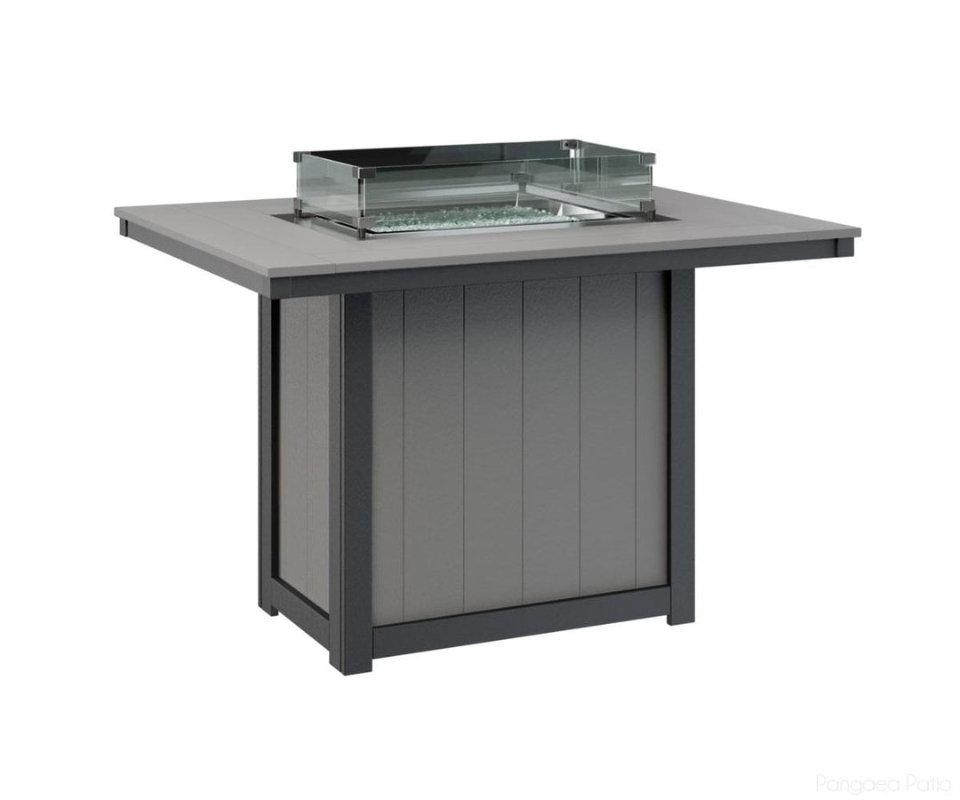 Donoma 42" x 54" Rectangular Fire Table - Counter Height