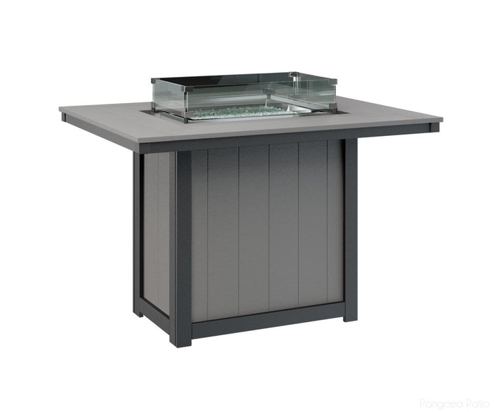 Donoma 42" x 54" Rectangular Fire Table - Counter Height