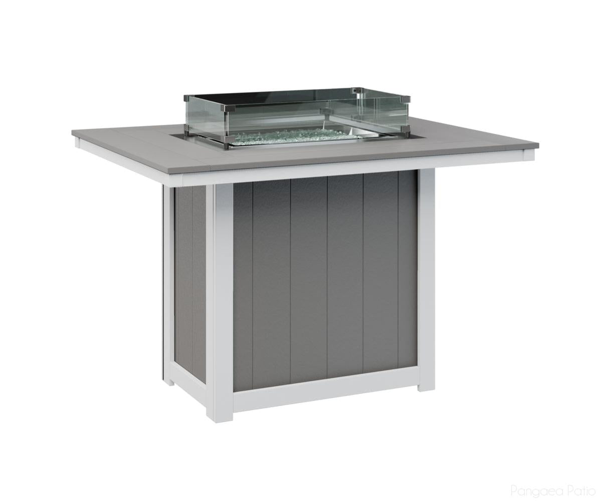 Donoma 42" x 54" Rectangular Fire Table - Counter Height