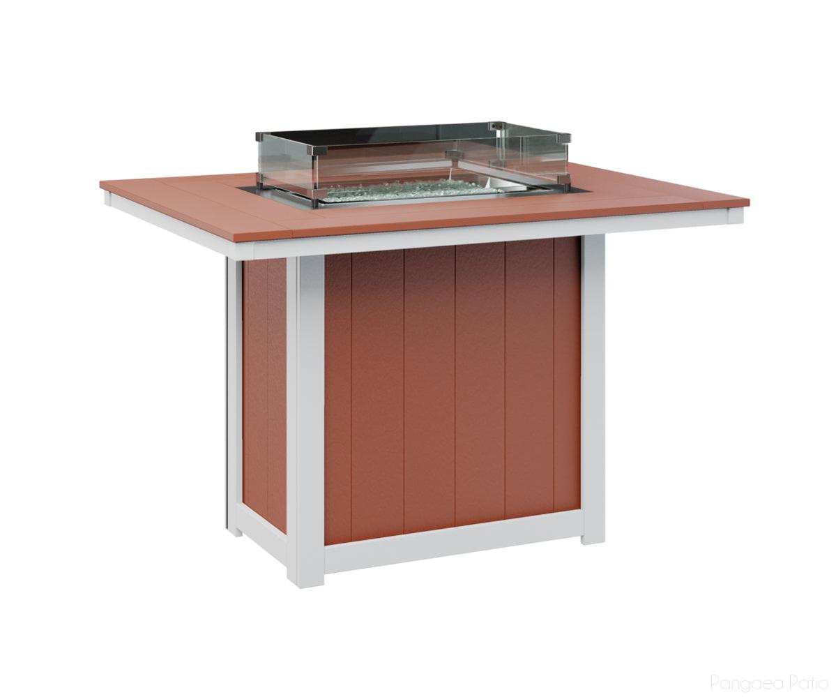 Donoma 42" x 54" Rectangular Fire Table - Counter Height