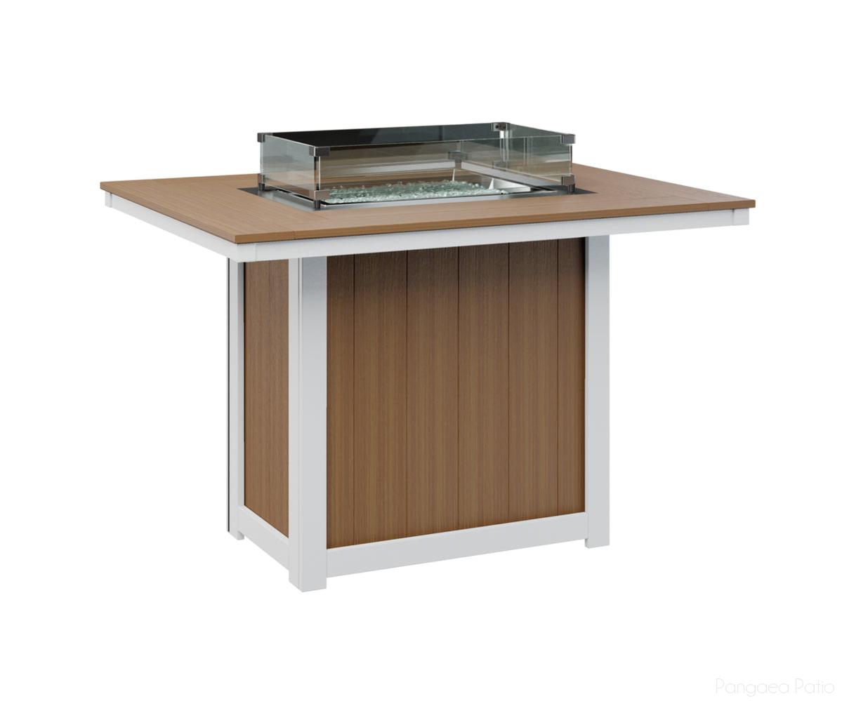 Donoma 42" x 54" Rectangular Fire Table - Counter Height